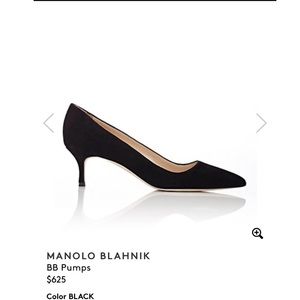 Italian leather Manolo Blahnik kitten heels